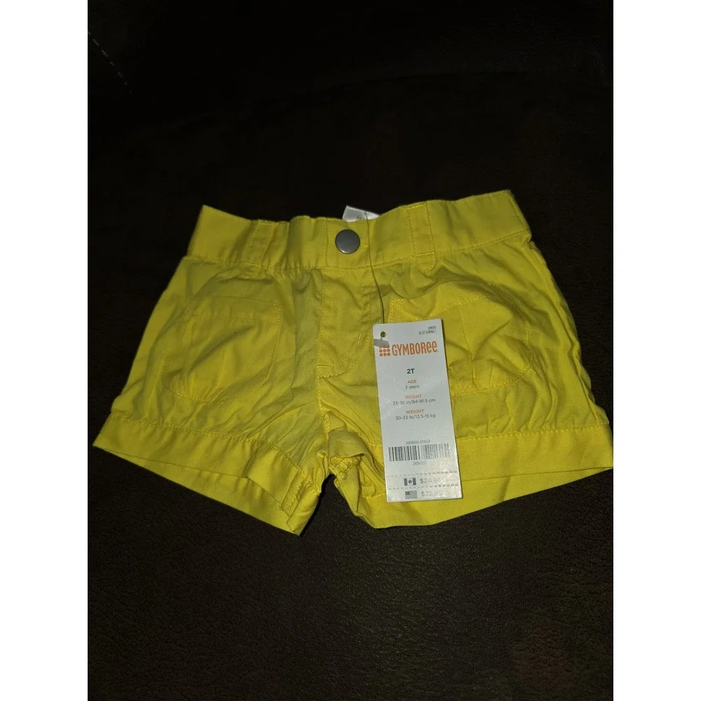 Gymboree outlet‎ pocketful of sunshine yellow shorts size 2t nwt